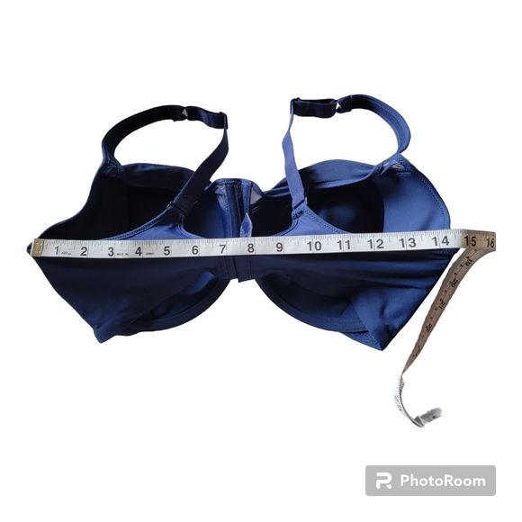 Bail Comfortlite Smoothing Bra Underwire Lightly Lined Royal Blue Sz 40DD NWOT - Picture 10 of 13